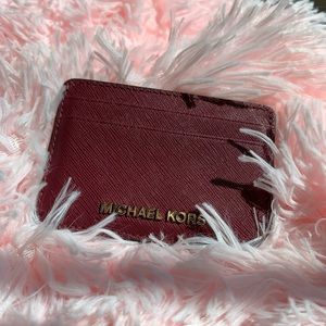 Michael Kors Card Holder Maroon